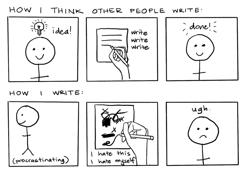 A comic about writing.